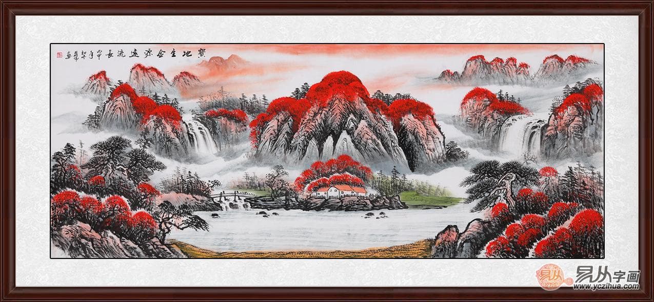 办公室挂字画的讲究，讲究人都选择山水画！